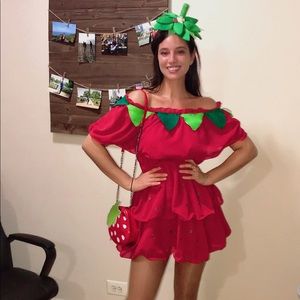 Strawberry costume \ Red dress
